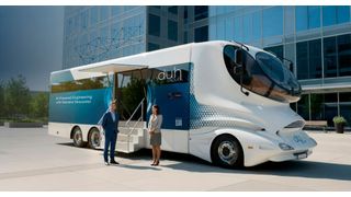 Vom 24. März bis 22. Juni 2026 tourt die d.u.h.Group Simcenter Roadshow im  Colani-Truck durch Deutschland, Österreich und die Schweiz. (Bild: d.u.h.Group)