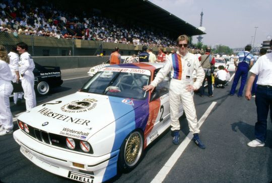 Eric van der Poele beim 4. Lauf auf der Berliner Avus im Rahmen der DTM. (Foto: BMW)