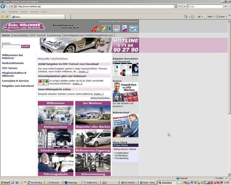 Professioneller geht‘s kaum: Der Internetauftritt der Firma Welchner. (Archiv: Vogel Business Media)