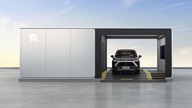 Nio-Fahrer müssen ihr Auto nicht an der Steckdose aufladen. (Bild: Nio)