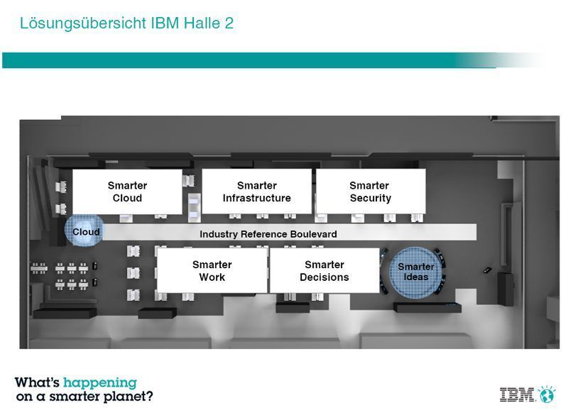Zu Abbildung 4: „Die CeBIT ist der weltweit einzige Event, auf dem IBM das gesamte Spektrum seiner technik und Services zeigt“, sagt Jutta Jacobi, Leiterin Messe und Veranstaltungen bei IBM Deutschland. (Archiv: Vogel Business Media)