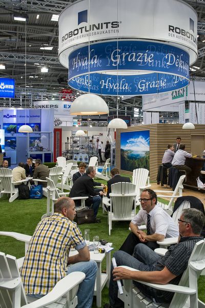 Rückblick: Impressionen von der Automatica 2012. (Bild: Messe München)