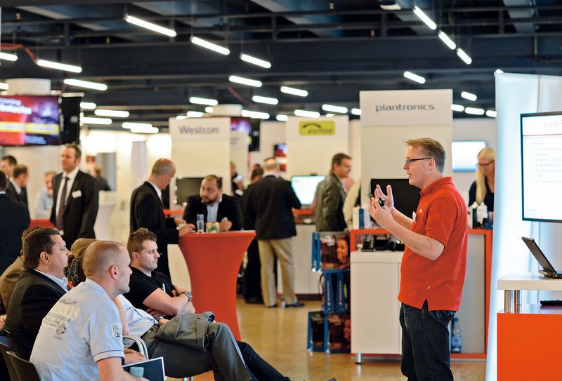 Christian Kühling, Avaya Channel Systems Engineer, in Aktion. (Avaya)