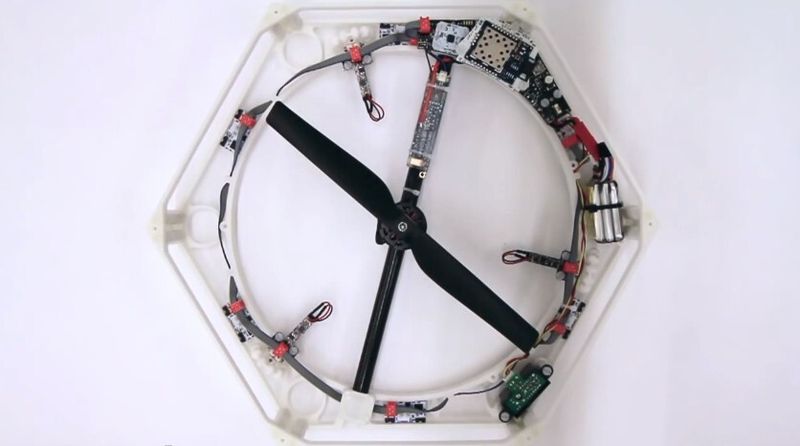 Eine frühere, secheckige Version des DFA-Einzelelements (ETH Zürich/youtube)