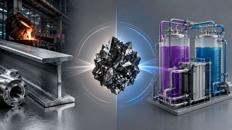 Zwischen Stahlmarkt und Energiewende: Vanadium (Symbolbild).(Bild:  Dall-E / KI-generiert)