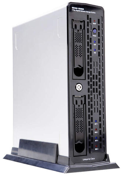Das kleinere Modell NSS2000 bietet maximal zwei Terabyte Speicherkapazität. Unterstützt werden die RAID-Level 0 und 1. (Archiv: Vogel Business Media)