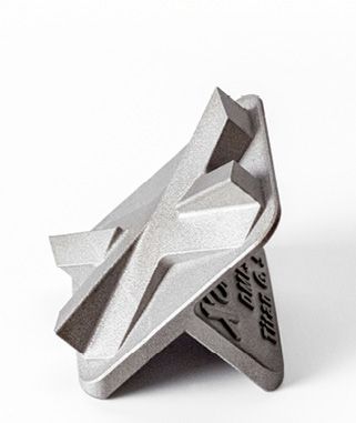 3D-gedrucktes Bauteil aus Titan.(Bild:  Xometry)