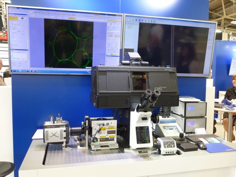 Hall A1/A2 of Analytica 2014 was dedicated to instruments, microscopes and optical image processing – simply everything needed for analytic processes and quality control in pharmaceutical, biotech and life science industries (Picture: Back/PROCESS)
