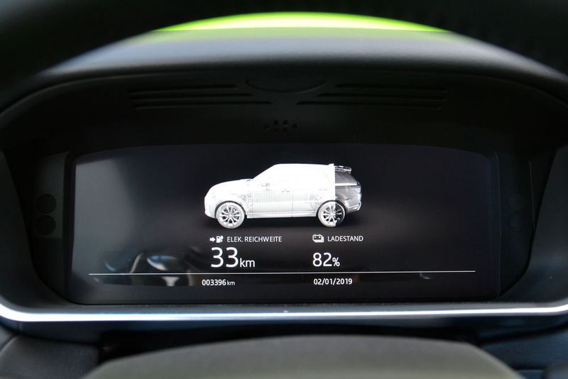 … beträgt die elektrische Reichweite bei 82 Prozent Ladestand noch 33 Kilometer. (Michel / »kfz-betrieb«)