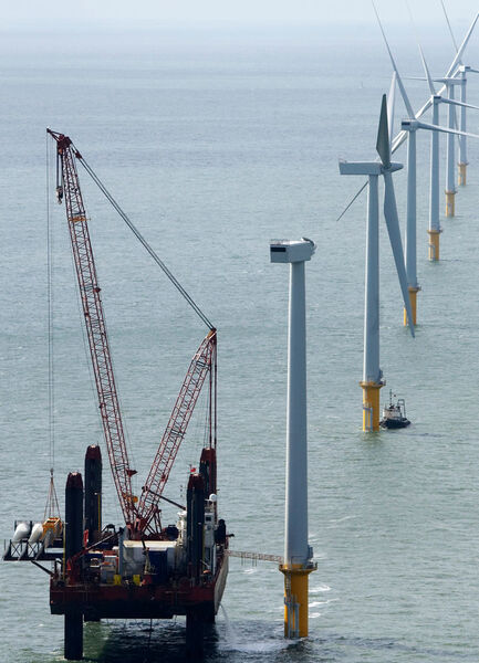Rohre spielen bei Offshore-Windkraftanlagen eine tragende Rolle. (Bild: Siemens)