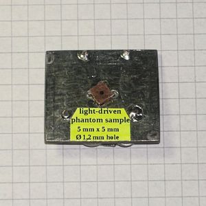 Bild 2: Phantomprobe für SPV-Testsignale, Sicht auf die Elektrode.(Bild:  Elektronikmanufakur Mahlsdorf)