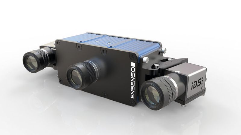 Die Ensenso X 3D-Kamera mit kurzen Abstandhaltern. (IDS Imaging Development Systems GmbH)