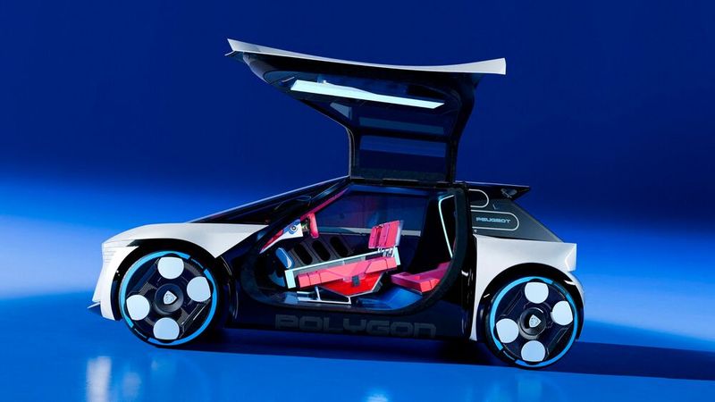 Es gibt nur zwei Türen, die allerdings nach oben öffnen und einen bequemen Einstieg der Fondpassagiere erlauben. (Bild: Peugeot)