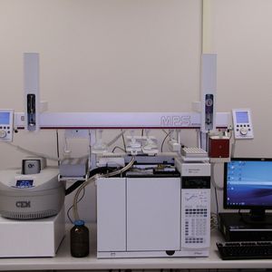 Abb. 2: Das verwendete MPS-GC/FID-System mit integrierter Mikrowelle.