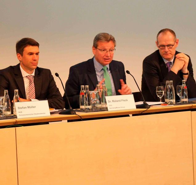 Dr. Roland Fleck, CEO der Nürnberg-Messe Group: „Wir haben einen langen Atem, um die MT-Connect zur Leitmesse zu entwickeln.“ (Reinhardt / Devicemed)