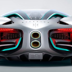 Eindrucksvoll ist das futuristisch gezeichnete Heck des Hyperion XP-1.(Bild:  Hyperion)