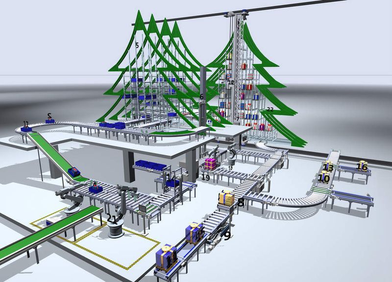 3 Weihnachtskalender: Logistik in der Vorweihnachtszeit: Lenze hat die vierte Auflage des Online-Adventskalender diesmal in ein Hochregallager gelegt. (Archiv: Vogel Business Media)