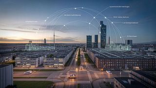 Cognitive Cities: Vernetzte Verkehrs-, Energie- und Industrieinfrastrukturen reagieren in Echtzeit auf Datenströme und schaffen die Grundlage für eine lernende, adaptive Stadt. (Bild: KI-generiert)