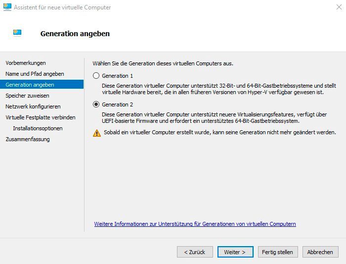 Domänencontroller sollten möglichst als Generation 2-VM betrieben werden. (Bild: Microsoft / Joos)