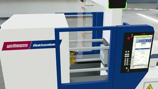 Die beste Konstruktion eines Entnahmegerätes tauge nichts, wenn die Ansprechzeiten nicht Schritt halten können. Wittmann-Systeme arbeiten deshalb schon länger mit einer Taktzeit von 4 Millisekunden. Hier ist ein Entnahmevorgang in einer Spritzgießmaschine visualisiert.  (Wittmann)