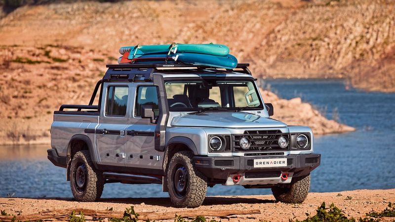 Konzipiert ist der Grenadier als Lastesel fürs Gelände – auch weit jenseits befestigter Straßen. (Bild: Ineos)