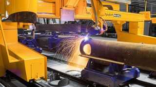 Auf Rohre und Profile ausgelegt: Brennschneidanlagen der Baureihe ProfileCut. (Bild: MicroStep)