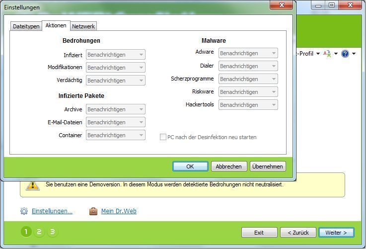 In den Einstellungen wird die Arbeitsweise des Malware-Scanners festgelegt. (Archiv: Vogel Business Media)