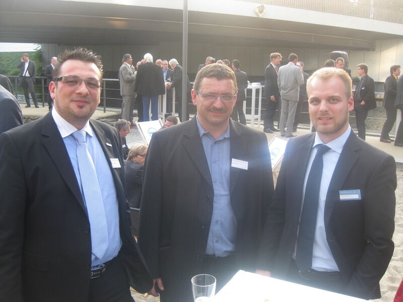Thomas Röhrdanz, Frank Lüdecke (beide Dell) und Dennis Jahnhofen (ANS GmbH). (VBM-Archiv)