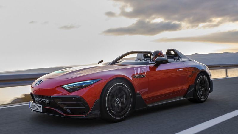 Mercedes bringt mit dem „PureSpeed“ eine vom Roadster SL abgeleitete Speedster-Variante auf den Markt.(Bild:  Mercedes-Benz)
