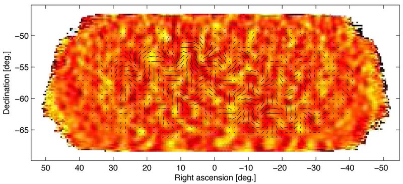 Die Messwerte des BICEP2 wiesen im kosmischen Hintergrundrauschen erstmals direkt die Existenz von Gravitationswellen nach. ( harvard)