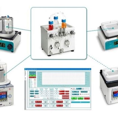 Uniqsis has developed an extensive range of affordable ‘building block’ modules to which you can simply add your own pumps to create a flow chemistry system. (Source: Uniqsis)