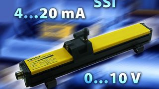 Turck stellt zur SPS IPC Drives 2012 induktiven Hochgeschwindigkeits-Linearwegsensor für regelungstechnische Aufgaben vor. (Turck)