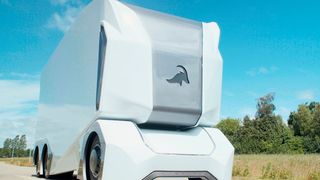 Einen Fahrer hat das Transportfahrzeug nicht. Er würde sowieso nichts sehen, denn der T-Pod hat keine Fenster. (Bild: Einride)