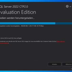 Herunterladen der Installationsdateien von SQL Server 2022. (Bild:  Joos (Screenshot))