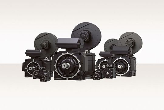 Baugrößen zwischen 80 und 400, Leistungen bis zwei Megawatt und alternative Varianten wie wassergekühlte und High-Speed-Motoren umfasst das Portfolio der HDP-Motoren von ABB seit der jüngsten Erweiterung.(Bild:  ABB)