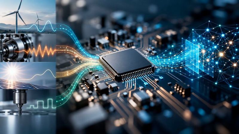 Visalisierung: Vom analogen Signal zur Edge KI.(Bild:  Dall-E / KI-generiert)