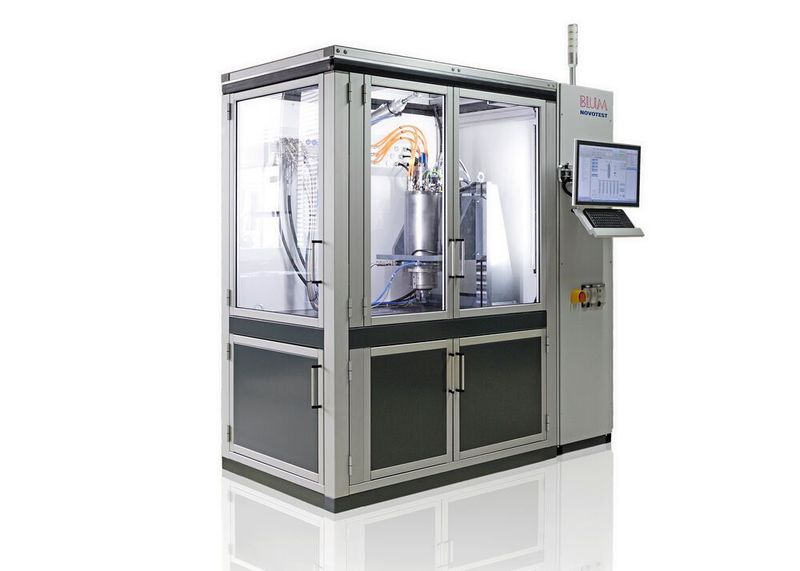 Zum 50-jährigen Jubiläum präsentierte Blum-Novotest auf dem Tech-Talk mit einer Prüfstandserie für Werkzeugmaschinenspindeln die erste Produktlinie, in der das Know-how aller drei Geschäftsbereiche vereint ist.  (Blum Novotest)