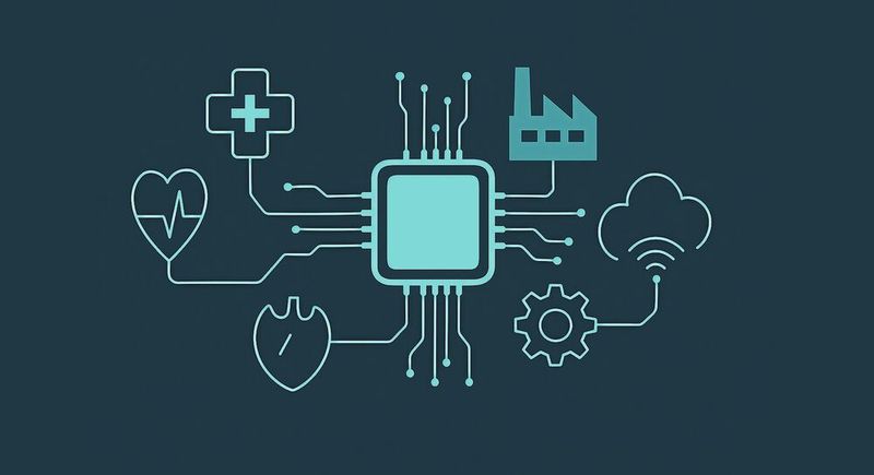 Systeme für medizinizsche Anwendungen stellen hohe Anforderungen an Stromverbrauch und Leistung.(Bild:  KI-generiert)