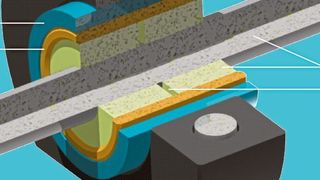 Ein neues Gleitlagerdesign mit Wasserschmierung und galvanischer Kopplung, verhindert ohne zusätzlichen Strom die Tribokorrosion. (Fraunhofer IWM)