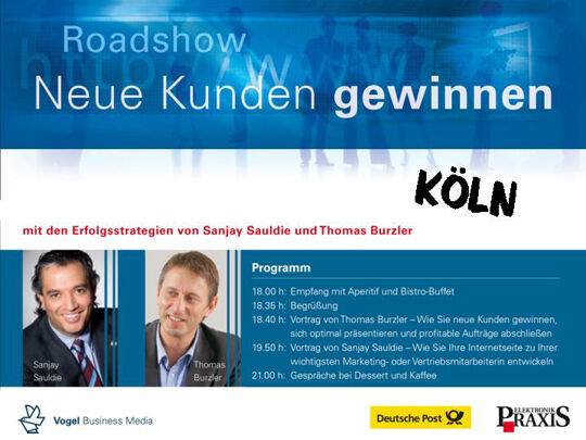 Köln war die zweite Station der ELEKTRONIKPRAXIS Roadshow – Kunden gewinnen (Archiv: Vogel Business Media)