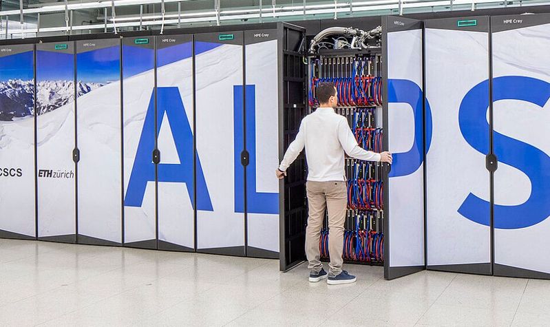 Der Supercomputer Alps basiert auf dem System Cray-EX von HPE.(Bild:   / CC BY-SA 3.0)