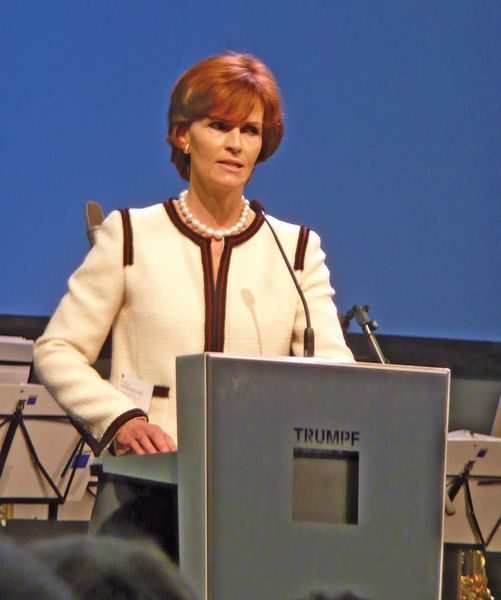 „Wir wissen, dass uns der aus der Unsicherheit resultierende Schock zu lähmen droht – das kann man sich als Unternehmer nicht leisten“, sagt die Vorsitzende der Trumpf-Geschäftsleitung Dr. Nicola Leibinger-Kammüller. (Archiv: Vogel Business Media)