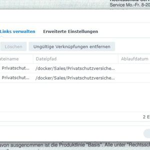 Verwalten der freigegebenen Dokumente im Document Viewer.(Bild:  Joos - Synology)