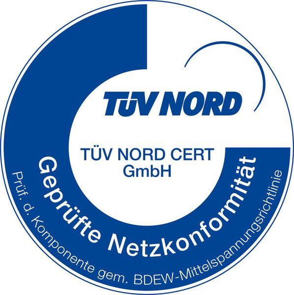 Zertifiziert vom TÜV Nord für den Grid-Code-konformen Anschluss von Erzeugungseinheiten an alle Spannungsebenen: Das GSP274 besitzt gültige Komponentenzertifikate gemäß VDE-AR-N 4105, DIN VDE V 0124-100, BDEW-Richtlinie sowie FGW TR3 und TR8. (Bachmann Electronic)