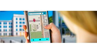 Das Navi soll körperlich beeinträchtigte Menschen durch komplexe Gebäude führen. Testumgebung ist die neue Universitätsbibliothek der TU Chemnitz. (Bild: TUC/Jacob Müller)