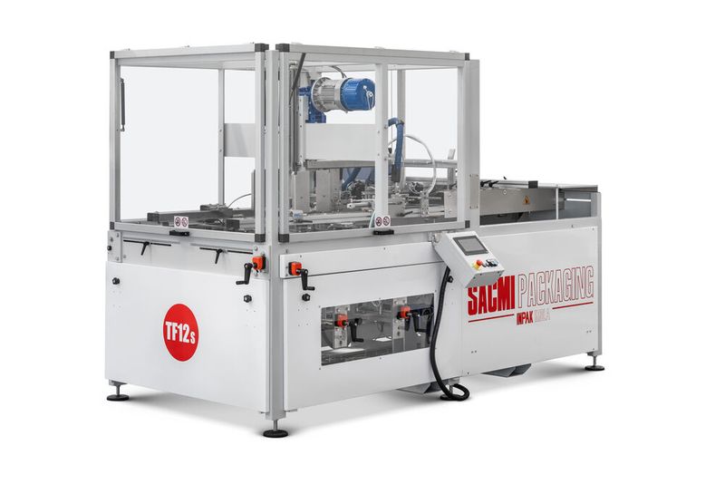 1. Der neue Kartonaufrichter TF12 Small ist eine effiziente Verpackungslösung für Produktionen mit wenig Platz. (Bild: SACMI Packaging & Chocolate)