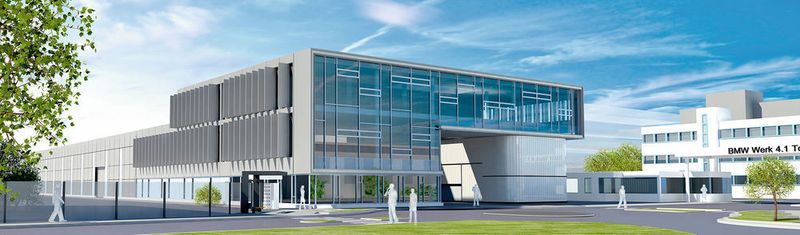 Architekturentwurf des neuen Leichtbauzentrums der BMW Group in Landshut. (Bild: BMW Group)