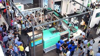 Arburg's fair stand at Chinaplas 2019. (Arburg)