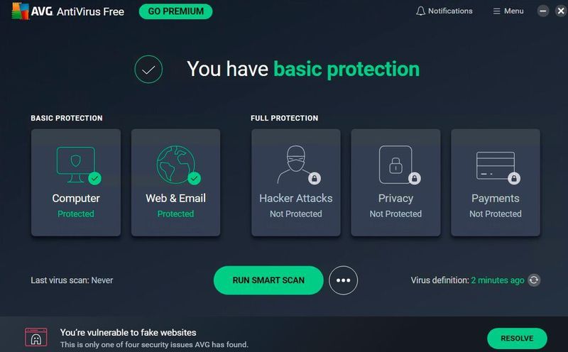 AVG AntiVirus Free nervt mit mehr Verkaufslinks bietet aber dennoch auch in der kostenlosen Version einen guten Schutz. (Joos)