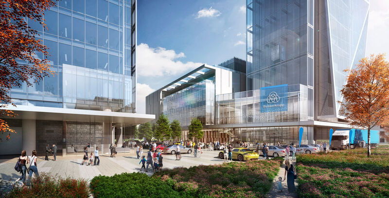 Thyssenkrupp Elevator will in Atlanta einen neuen US-Hauptsitz errichten. Dort soll neben drei Teileinrichtungen... (thyssenkrupp elevator AG)